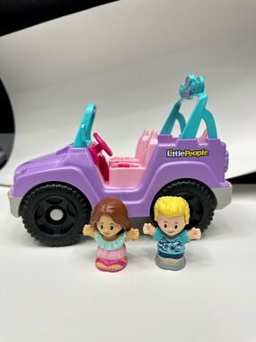 Little People Barbie + Ken + Jeep